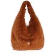 Grand sac effet fourrure tendance - PELLI Beige