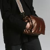 Sac manchon à rabat metallisé tendance - FLAPILLE Argent