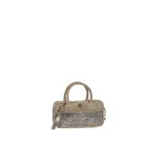 sac forme valisette tendance poche effet serpent irisé - REPTILETTE Gris