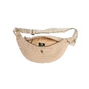 Banane velour cotelé avec anses fantaisie tendance - DUVANA Beige