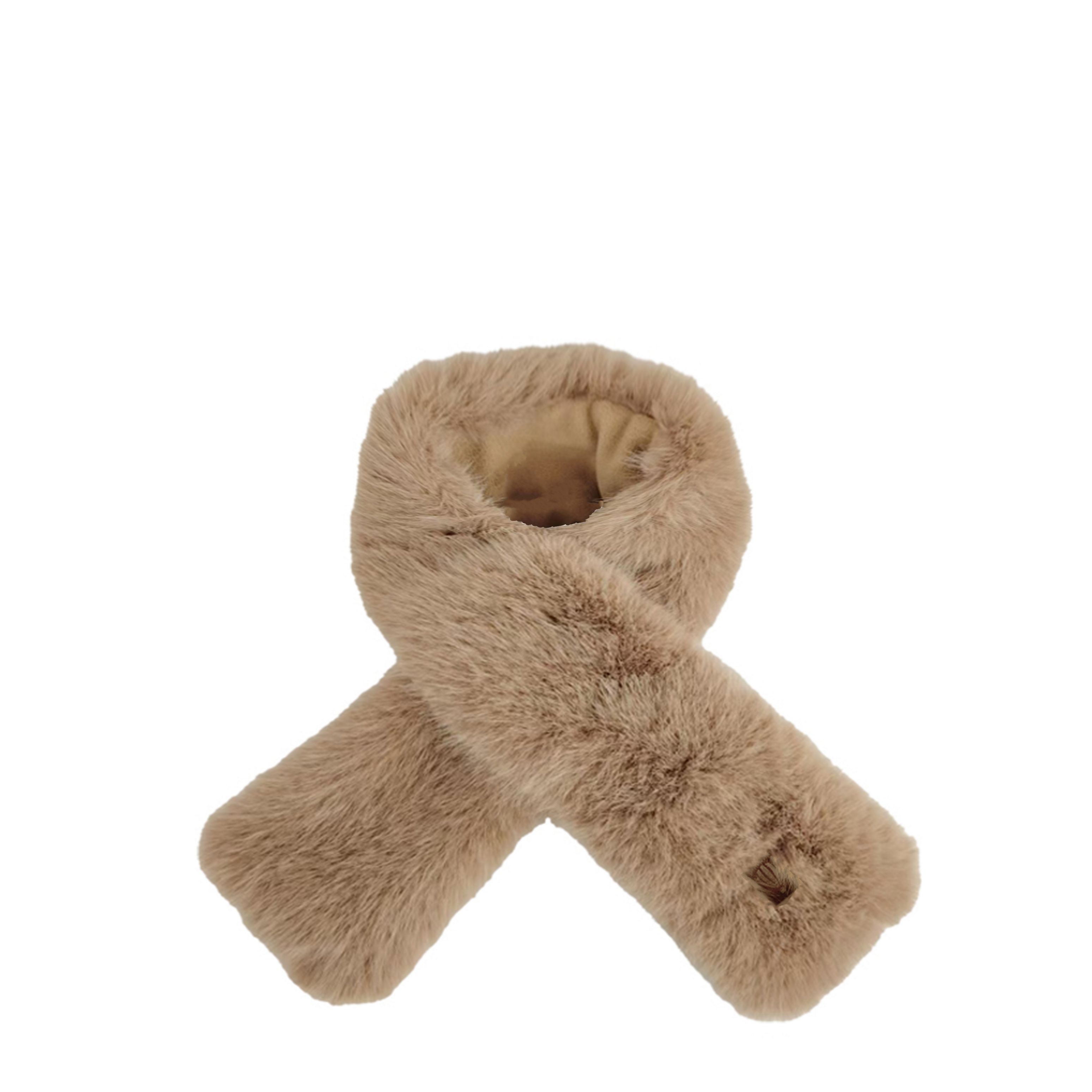 Echarpe doublé polaire effet fourrure tendance - COPELLI Beige