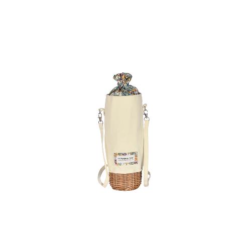Panier isotherme porte-bouteille Liberty guinguette - VALY Ecru