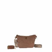 Sac velour cotelé avec 2 anses interchangeables tendance - DUVICA Moka