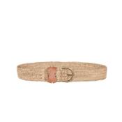 Ceinture unie en crochet boucle métal - CINTOA UNI The