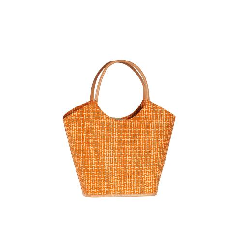 Panier tendance forme décolletée colorée - PINUP  Orange