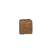 Porte-monnaie japonnais cuir et clous - MIKKI Clouté Olive