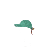 Casquette en éponge noeud tissus fantaisie - CASKY  Aqua