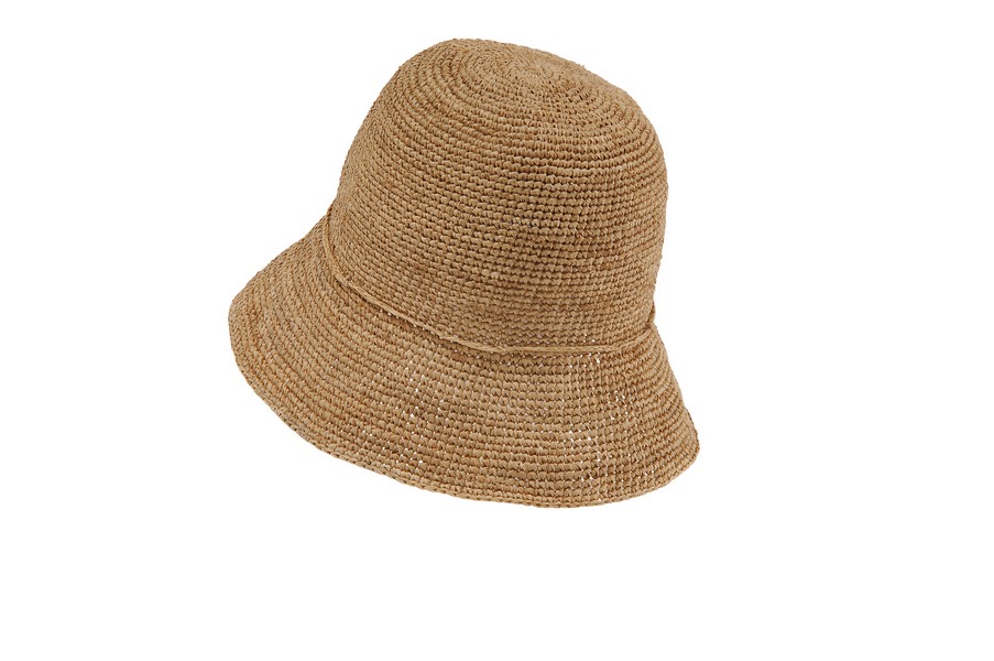 Chapeau raphia Bob Th - l'Atelier du Crochet