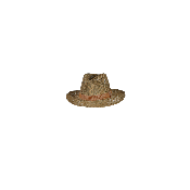 Chapeau tendance ajustable en jonc de mer - FEDORA Camel