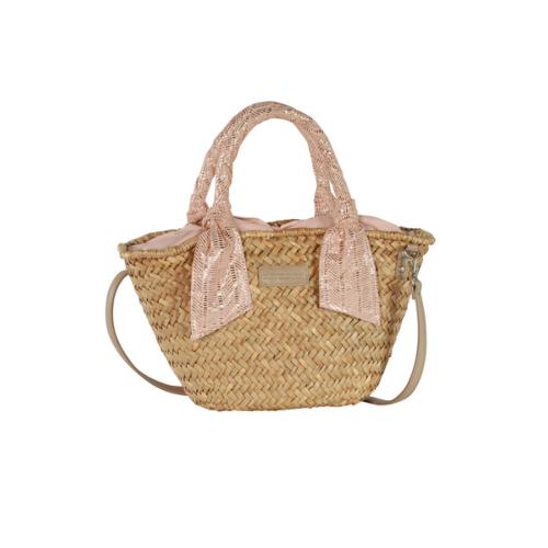Petit panier tendance anse foulard imprimé brillant carlton- FELINGTON Chamalow
