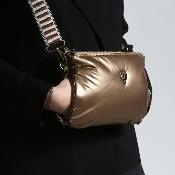 Sac manchon metallisé tendance - MANIDILLE Argent