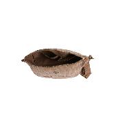 Sac velour cotelé avec 2 anses interchangeables tendance - DUVICA Moka