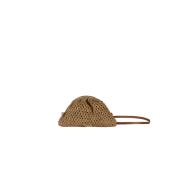 Sac porté travers Clip bag en raphia crocheté - BOURSANOA Ecru