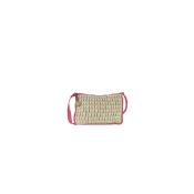 Porté travers en crochet coton contratsé tendance - COLORETTE Rose