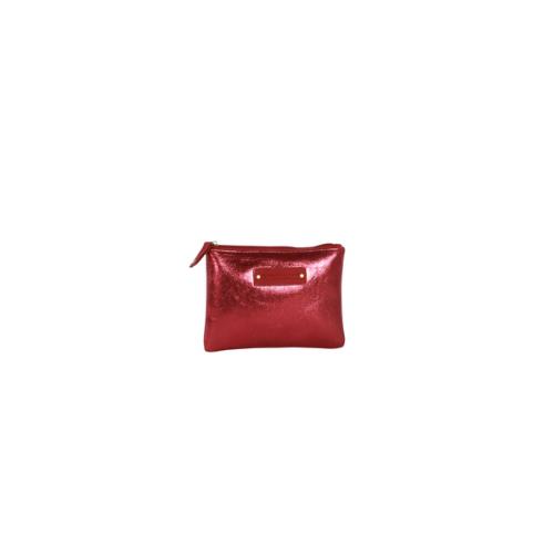 Pochette tendance brillante unie - GOLD Bordeaux