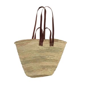 Panier de marché double anse en cuir - TAZA DB PC