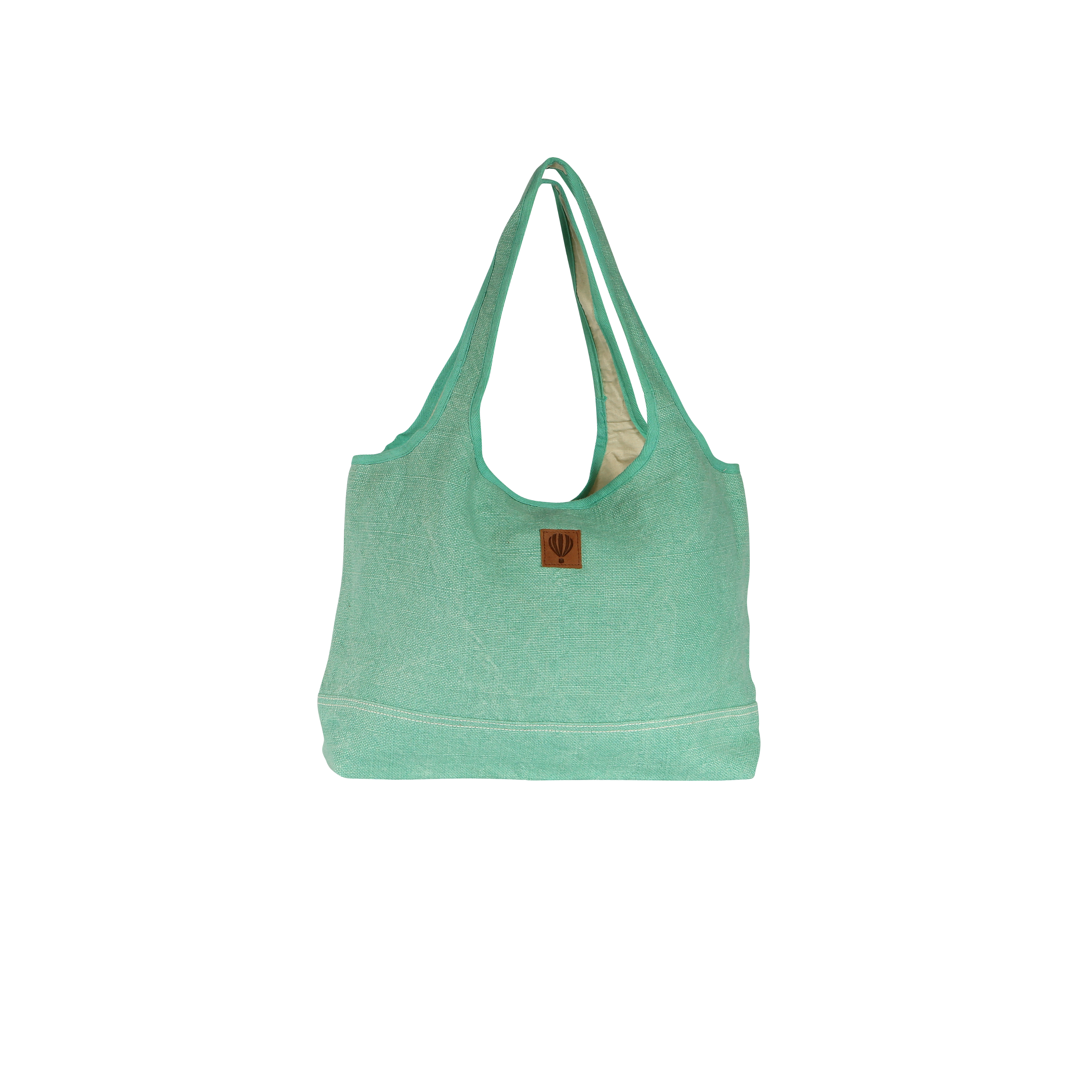 Cabas tendance en jute colorée - MARGARITA Aqua