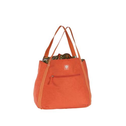 Sac de plage en éponge doublure fantaisie tendance - PATTY  Orange