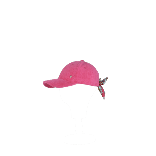 Casquette en éponge noeud tissus fantaisie - CASKY  Rose