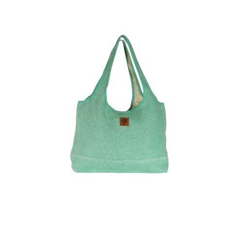Cabas tendance en jute colorée - MARGARITA Aqua