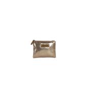 Pochette tendance brillante unie - GOLD Kaki