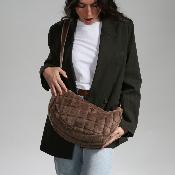 Banane effet fourrure tendance - CARRY Beige