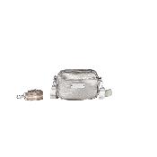Sac porté travers tendance toile brillante enduite 2 anses amovibles au choix fantaisie ou ton sur t