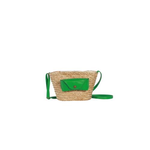 Petit panier tendance avec porte-lunette coloré - LUNETTA Vert