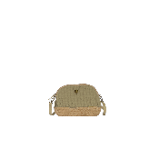 Sac porté travers demi-lune tissus gaufré tendance - GAUFRETTE Taupe