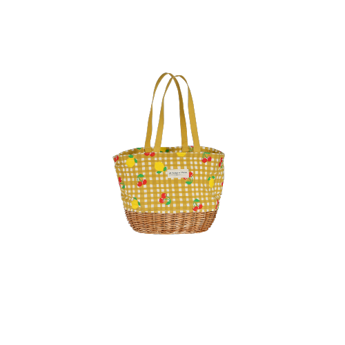Panier isotherme vichy fruit tendance - VICHYFRUIT Jaune