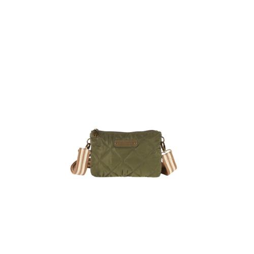 Sac manchon double compartiment tendance matelassée fourré - MANIDOUNE Kaki