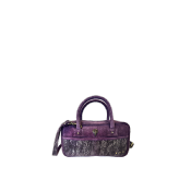 sac forme valisette tendance poche effet serpent irisé - REPTILETTE Myrtille