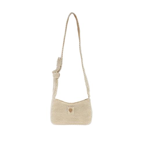 Sac porté travers jute irisé et filet tendance - FRANCA  Beige