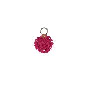 Clip à chapeau en raphia crocheté - SOLOA Fuschia