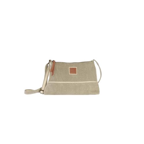 Sac port travers tendance en jute esprit lin - JUBI