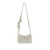 Sac porté travers jute irisé et filet tendance - FRANCA  Kaki