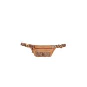 Banane tendance en cuir poche effet serpent irisé - REPTILANE  Camel