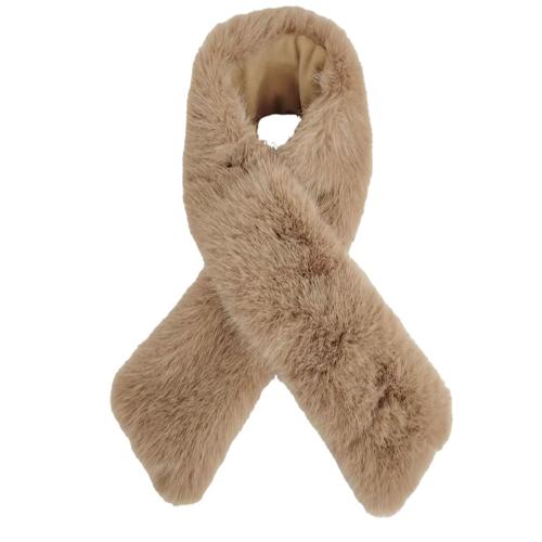 Echarpe doublé polaire effet fourrure tendance - COPELLI Beige