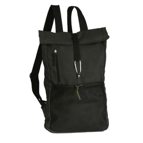 Sac à dos homme tendance effet caoutchouc - CONQUISTADOR Anthracite