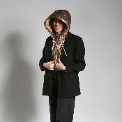 Plastron doudoune avec capuche- DOUNILLE Argent