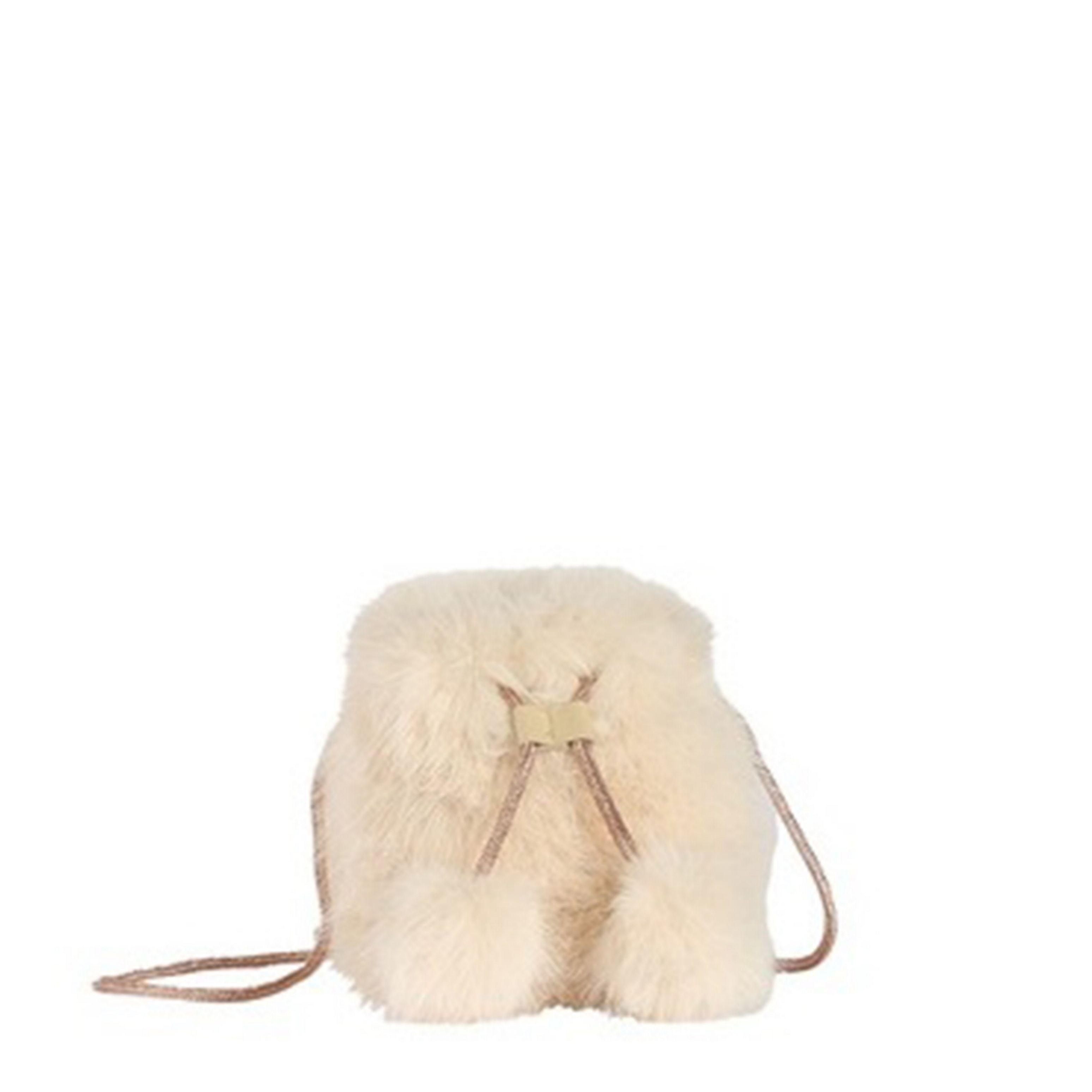 Petit sac à dos enfant effet fourrure - PANPAN Ecru