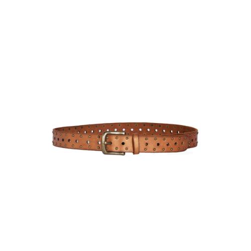 Ceinture cuir tendance cloutée taille unique- GABIN Naturel Doré