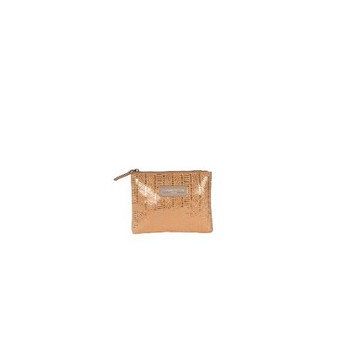 Pochette tendance brillante motif ethnique - SHERATON ABRICOT