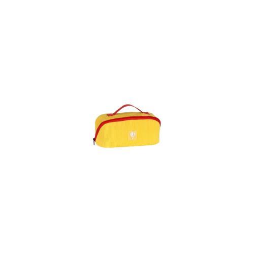 Trousse de toilette plissée tendance colorée - BUBBLE GUM Jaune