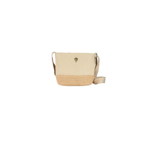 Porté travers tendance coloris uni anse fantaisie- CATERINA Beige