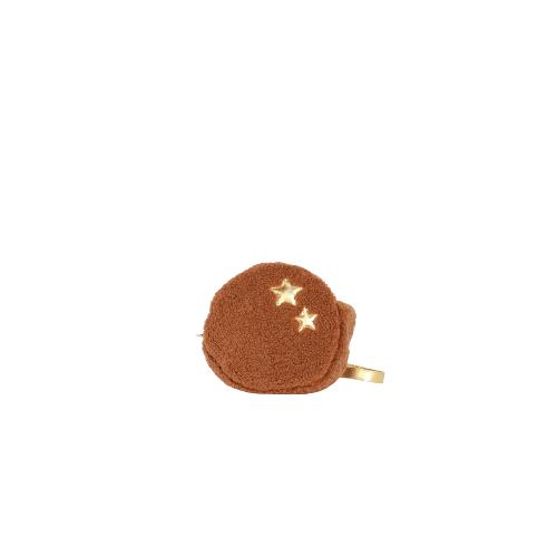 Porté travers rond matière peluche enfant et étoile doré - RONDOUDOU Camel
