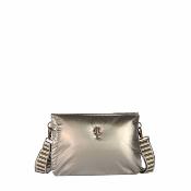 Sac manchon metallisé tendance - MANIDILLE Argent