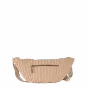 Banane velour cotelé avec anses fantaisie tendance - DUVANA Beige