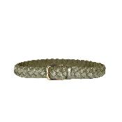 Ceinture tressée cuir irisé - CELESTILUX Sauge
