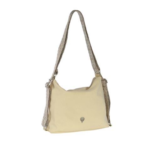Sac transformable porté épaule/ Sac à dos irisé - SORBIDO Jaune lacté